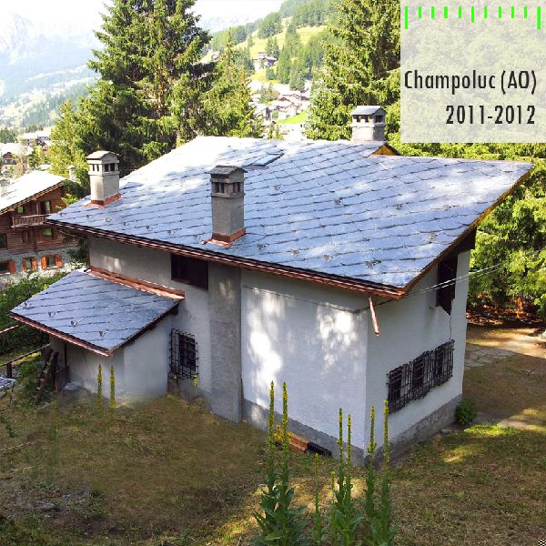 copertura in lose casa di villeggiatura